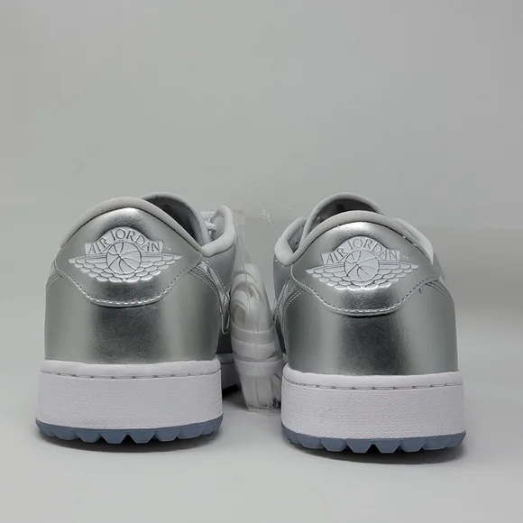 Nike Air Jordan 1 Low NRG Mens Size 16 Golf Shoes Metallic Silver FD6848-001 New - Picture 6 of 9